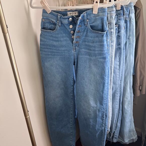 Madewell Denim - 199 Madewell Womens The Perfect Vintage Button Fly Wide-Leg Jeans Size 26